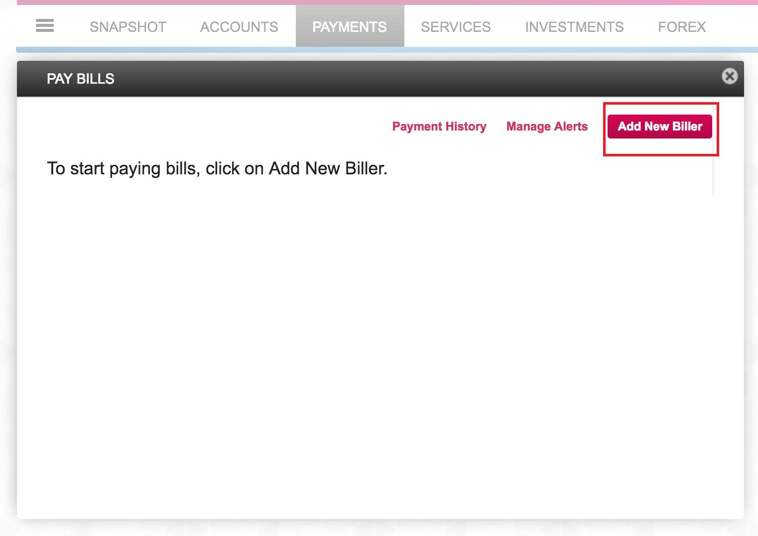How to add ISIP URN number in Axis Netbanking